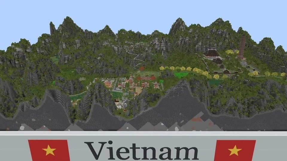 Đưa chùa Bái Đính vào Minecraft, team Việt vô địch thế giới