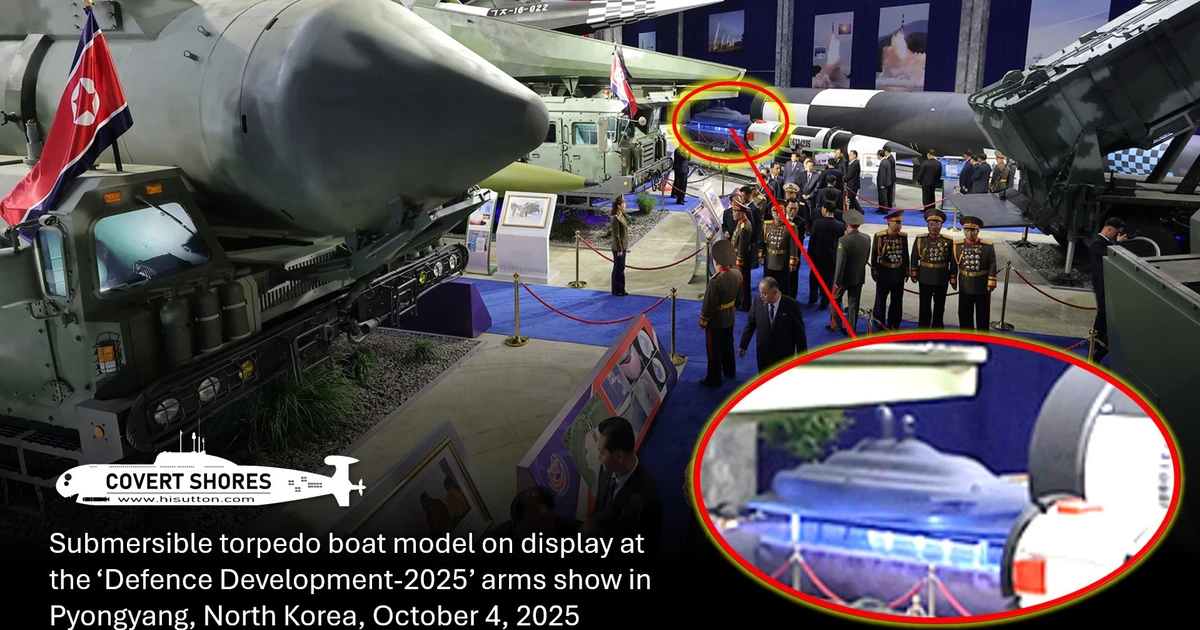 Bí ẩn tàu ngầm phóng lôi không người lái của Triều Tiên