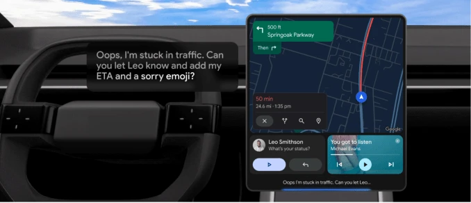 Gemini bắt đầu triển khai đến Android Auto trên toàn cầu