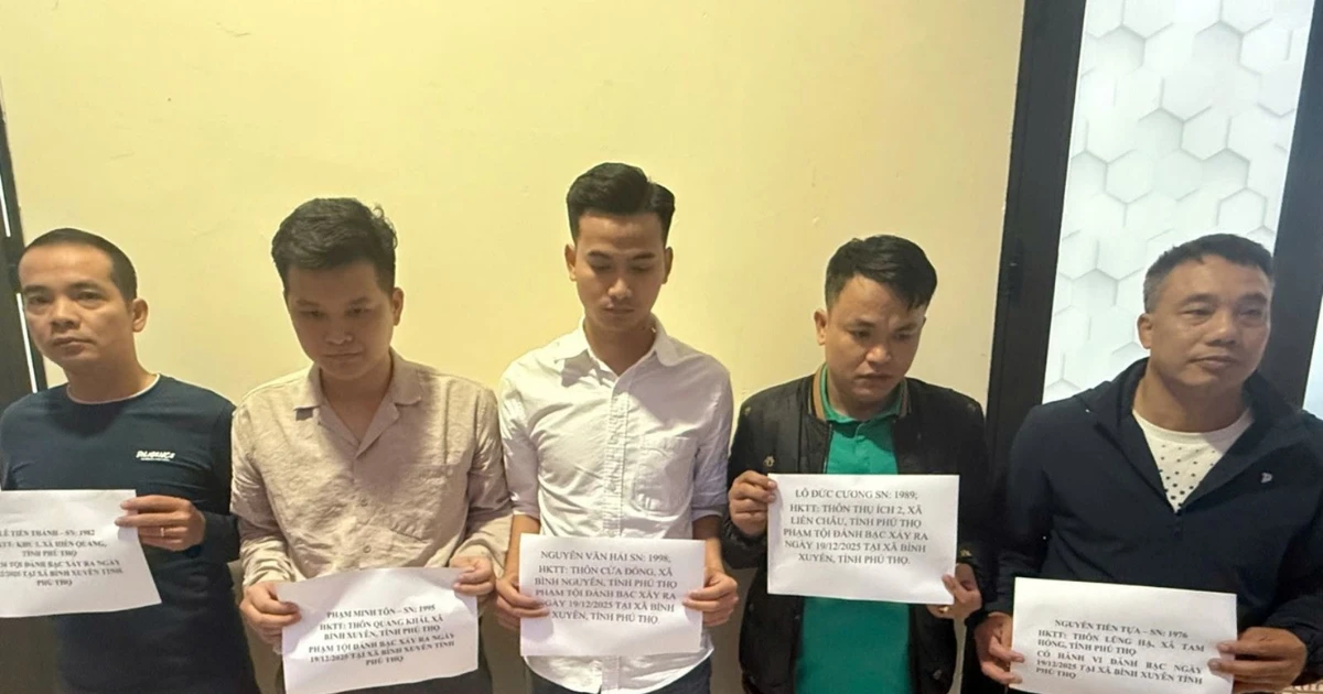 Công an Phú Thọ triệt phá sới bạc đánh sâm ăn tiền