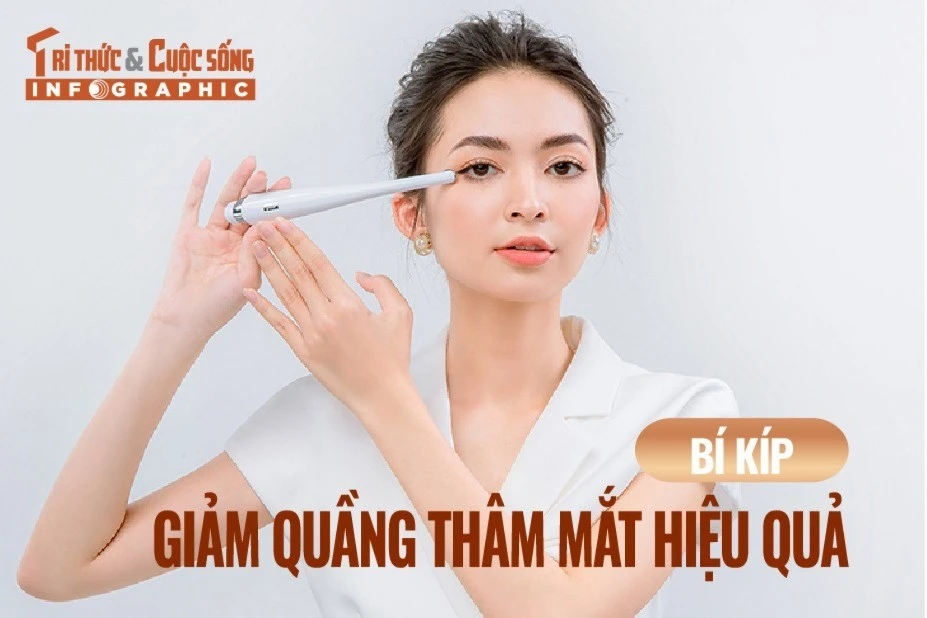 [INFOGRAPHIC] Cách trị quầng thâm mắt hiệu quả, an toàn