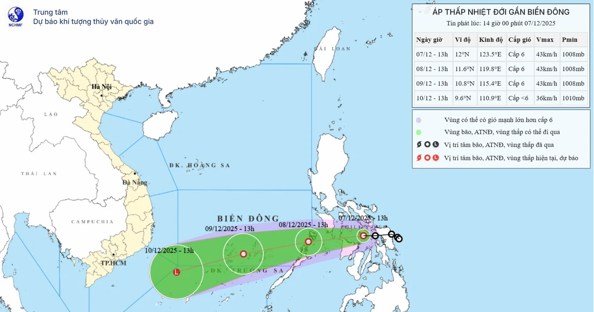 Áp thấp nhiệt đới ảnh hưởng Biển Đông, miền Bắc sắp đón đợt rét mạnh