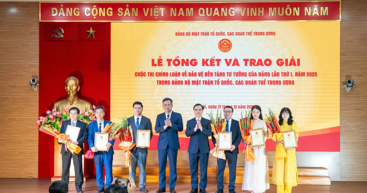 VUSTA đoạt Giải Ba Cuộc thi chính luận về bảo vệ nền tảng tư tưởng của Đảng