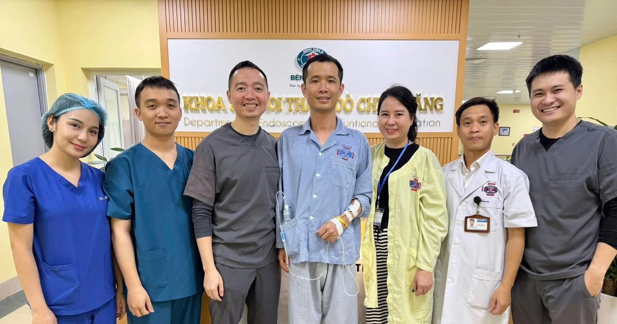 Nuốt nghẹn, người bệnh 40 tuổi phát hiện u thực quản lớn kéo dài xuống dạ dày