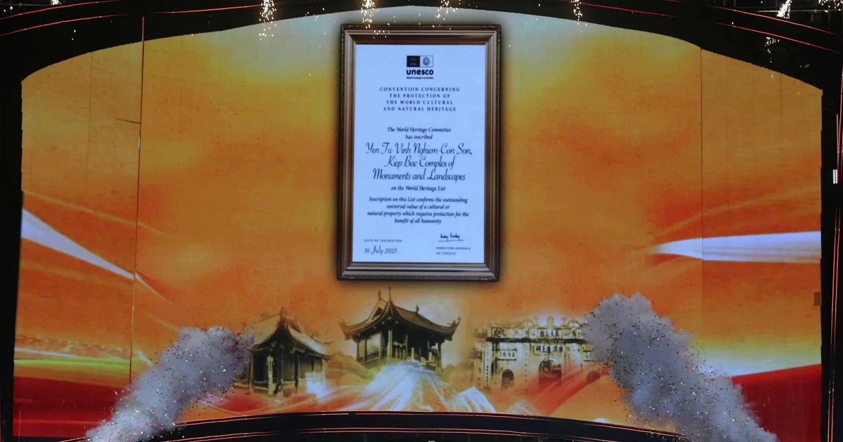 Quần thể Yên Tử - Vĩnh Nghiêm - Côn Sơn, Kiếp Bạc đón bằng Di sản thế giới