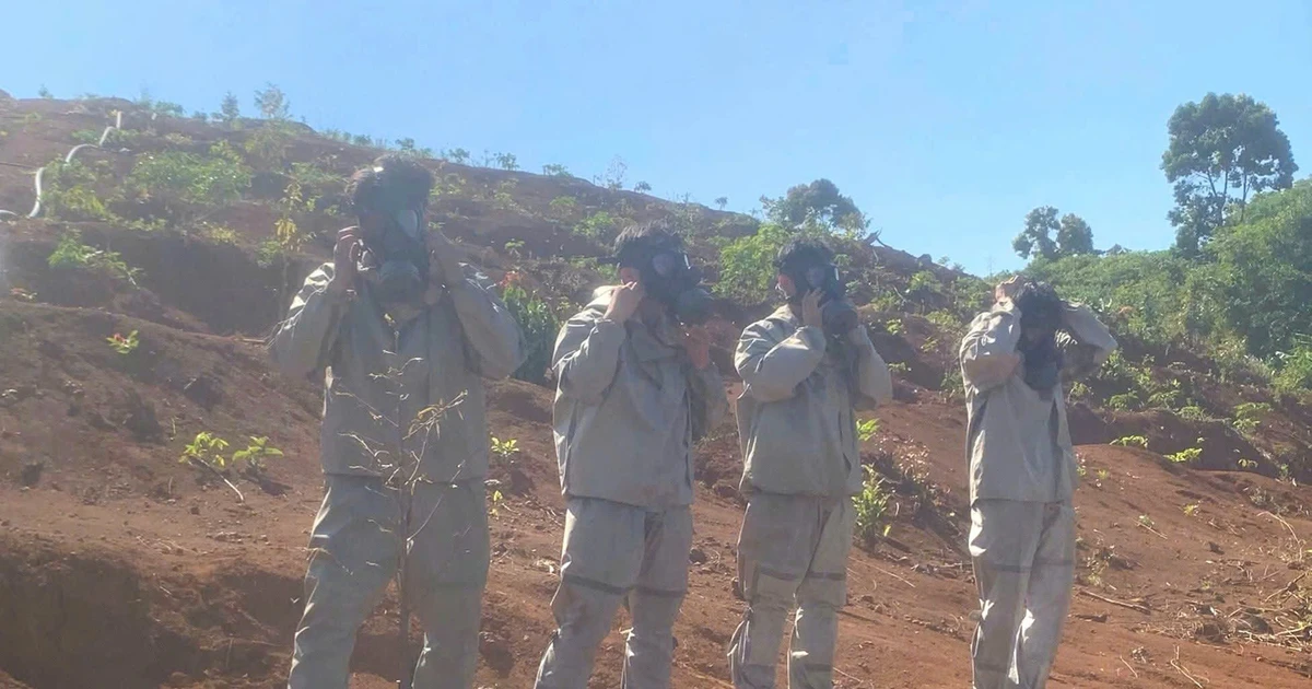 Xử lý hơn 400kg chất độc CS tồn lưu tại căn cứ cách mạng Cát Tiên 3