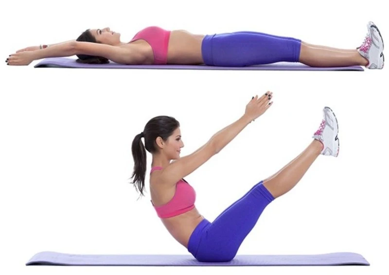 Tập gập bụng cho vòng eo thon gọn, cơ bụng săn chắc