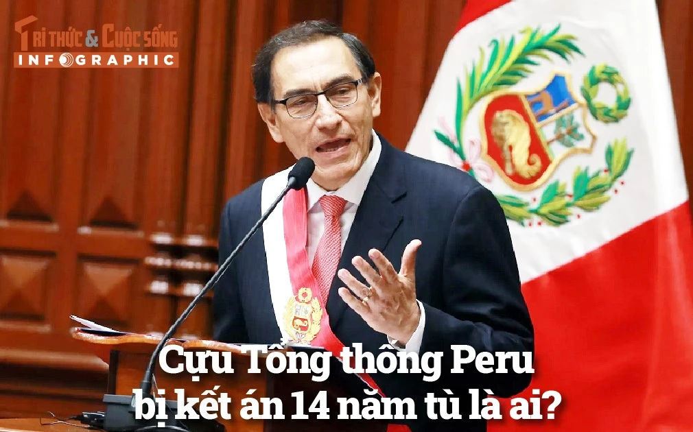 [INFOGRAPHIC] Cựu Tổng thống Peru bị kết án 14 năm tù là ai?