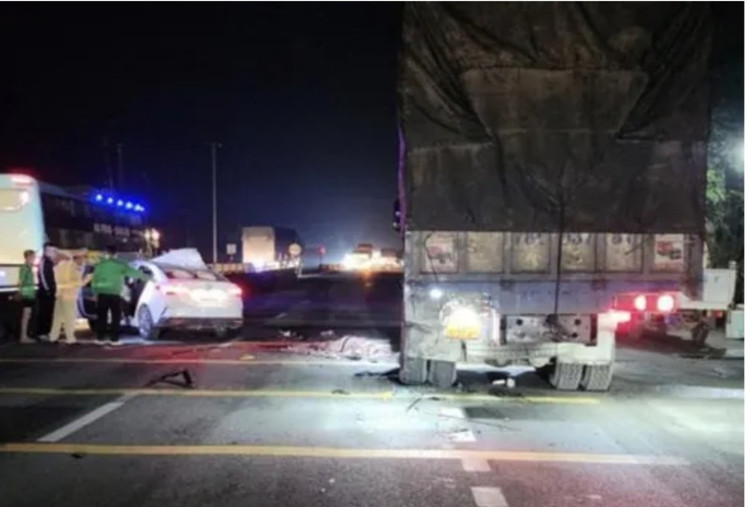 Hiện trường vụ tai nạn.