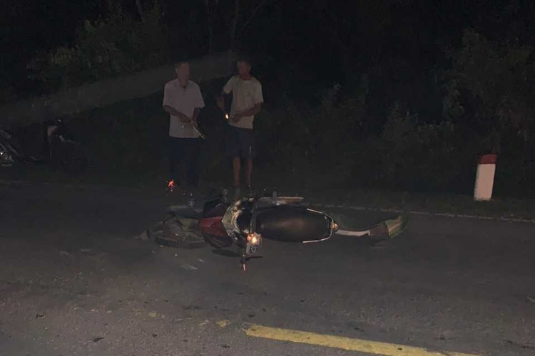 Hiện trường vụ tai nạn khiến 2 người tử vong.