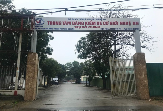 Trụ sở Trung tâm Đăng kiểm xe cơ giới 3701S Nghệ An.