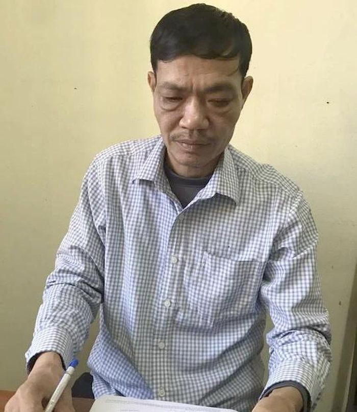 Bị can Trần Văn Song tại Cơ quan CSĐT.