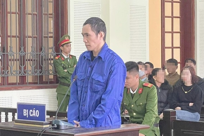 Bị cáo Trần Quốc Lô tại phiên toà.