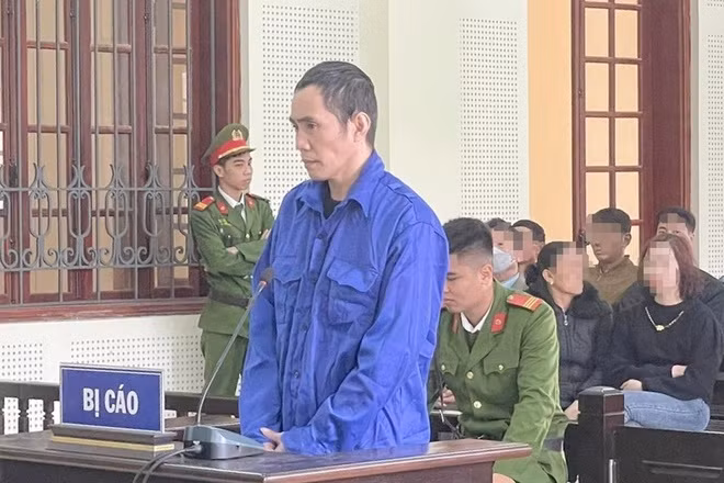 Bị cáo Trần Quốc Lô tại phiên toà.