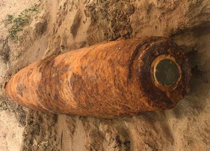 Quả bom có trọng lượng 250kg.