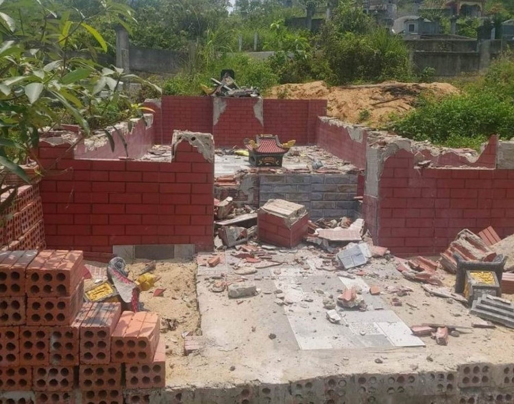 Hiện trường vụ việc.