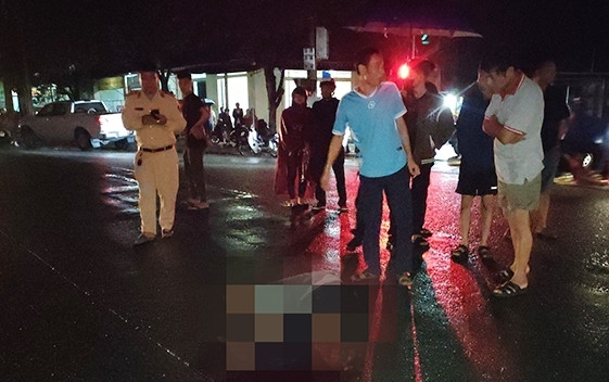 Hiện trường nơi xảy ra vụ tai nạn.