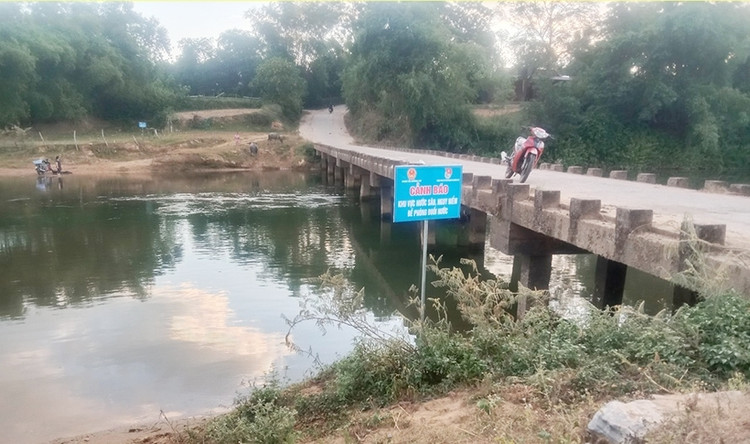 Đoạn sông em L.V.P.A. bị đuối nước tử vong.