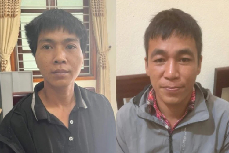 Hai đối tượng Lương và Tam tại Cơ quan CSĐT.