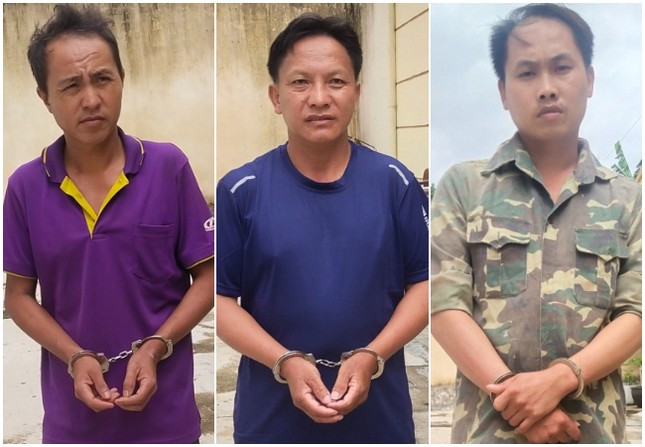 Ba đối tượng bị lực lượng chức năng bắt giữ.