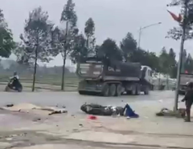 Hiện trường vụ tai nạn.