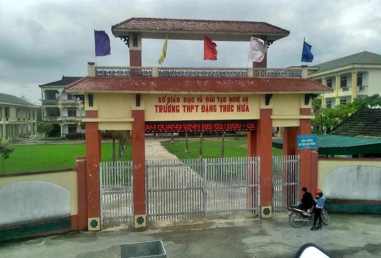 Trường THPT Đặng Thúc Hứa nơi em Nguyễn Tuấn K. theo học. Trường THPT Đặng Thúc Hứa nơi em Nguyễn Tuấn K. theo học.