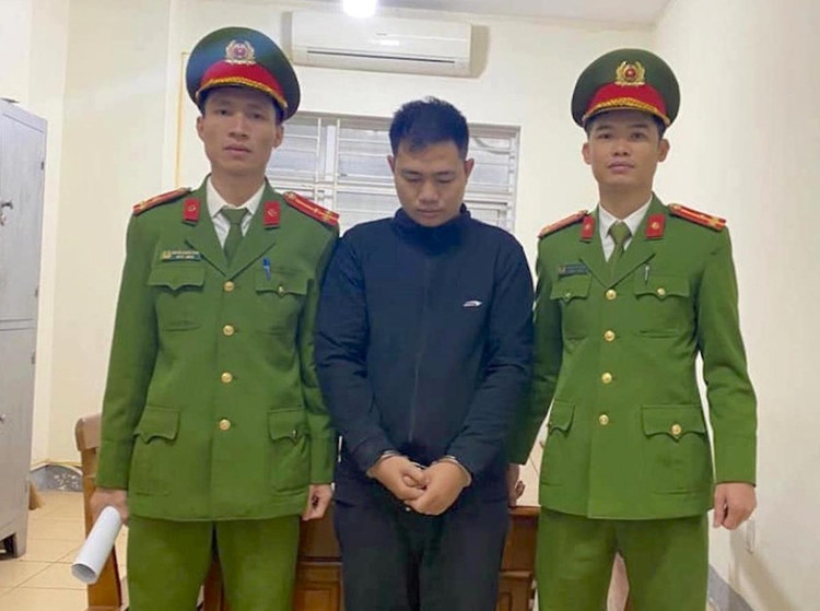 Đối tượng Phan Minh Thiện tại Cơ quan CSĐT.