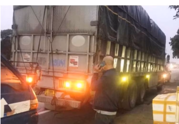 Hiện trường vụ tai nạn.