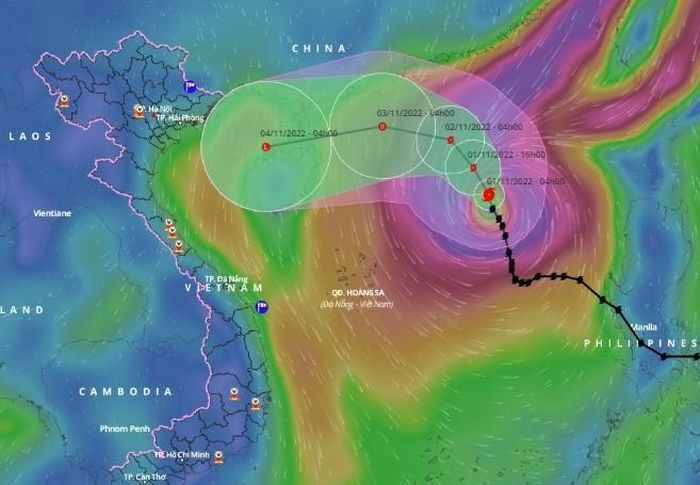 Diễn biến mới nhất của bão số 7 Dien bien moi nhat cua bao so 7