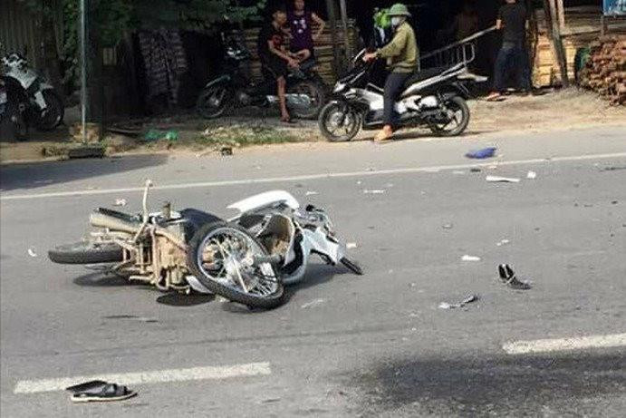 Hiện trường vụ tai nạn.