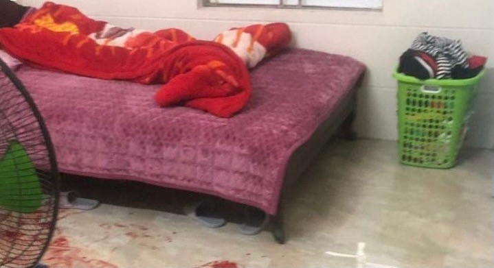 Hiện trường vụ án mạng.