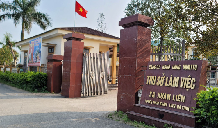 Trụ sở UBND xã Xuân Liên.