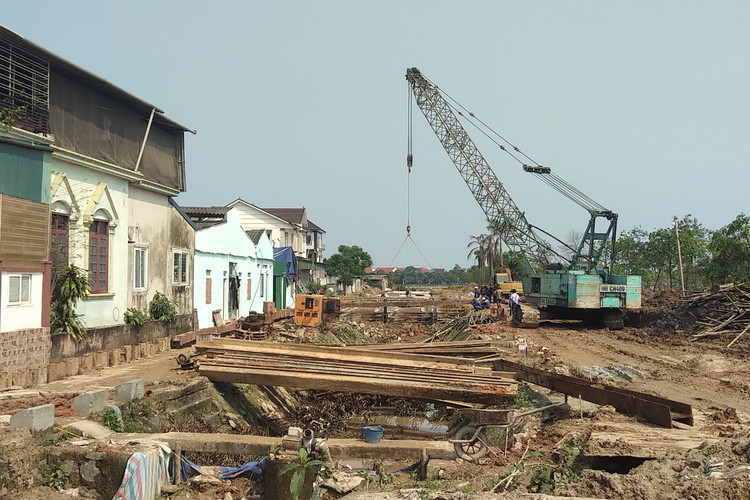 Dự án Mương thoát nước nối từ đường Hoàng Xuân Hãn đến Hồ điều hòa Công viên Trung tâm TP Hà Tĩnh