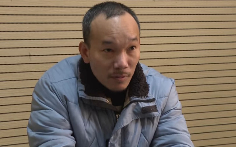 Đối tượng Lê Viết Hoàng (Công chức địa chính xã Kỳ Sơn, huyện Kỳ Anh) tại cơ quan điều tra.