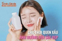 [INFOGRAPHIC] Thói quen xấu ảnh hưởng đến sắc đẹp, bạn cần tránh