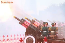 Dàn pháo lễ chính thức khai hỏa tại sân vận động Mỹ Đình