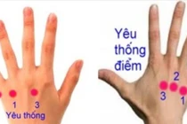 Day huyệt tay, chân hỗ trợ điều trị trượt đốt sống lưng