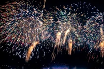 Pháo hoa rực rỡ mừng thành công Đại hội XIV của Đảng