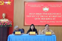 Đại biểu Quốc hội tỉnh Khánh Hòa tiếp xúc cử tri xã Phước Hà