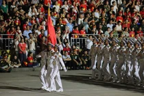 Hình ảnh đẹp buổi tổng hợp luyện diễu binh, diễu hành lần 2