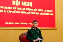 Quân khu 5 sẽ hỗ trợ người dân xây dựng lại nhà bị sập đổ do mưa lũ