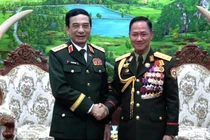 Đại tướng Phan Văn Giang hội kiến Bộ trưởng Bộ Quốc phòng Lào