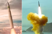 Các tên lửa đạn đạo xuyên lục địa Sentinel (bên trái) và Minuteman III