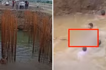 Tắm ở hố nước mưa trong công trường, 4 trẻ đuối nước tử vong