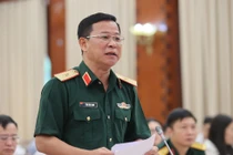 Thiếu tướng Tống Văn Thanh, Phó Cục trưởng Cục Tuyên huấn, Tổng cục Chính trị Quân đội Nhân dân Việt Nam. Ảnh: VGP/Nhật Bắc.