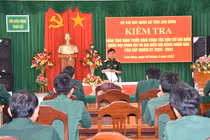 Bộ CHQS tỉnh Lâm Đồng kiểm tra công tác chuẩn bị bầu cử tại Phan Thiết