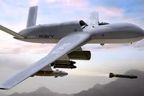 UAV MQ-20 phóng tên lửa - hình minh họa