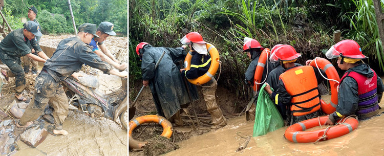 Xúc động hình ảnh các cán bộ chiến sĩ cứu nạn lũ lụt - Hình 4 Xuc dong hinh anh cac can bo chien si cuu nan lu lut-Hinh-4