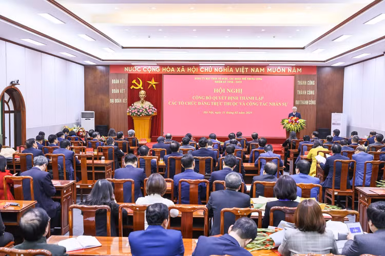 Cong bo quyet dinh thanh lap Dang bo Lien Hiep Hoi Viet Nam