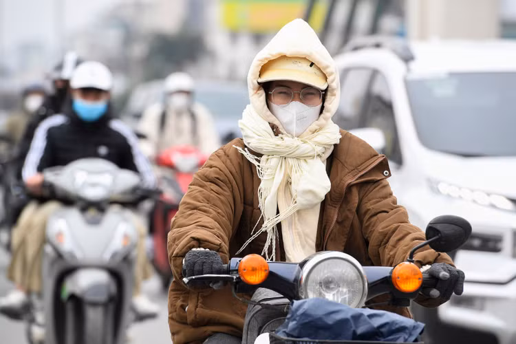 Khong khi lanh tran ve, nhiet do Mien Bac giam the nao?